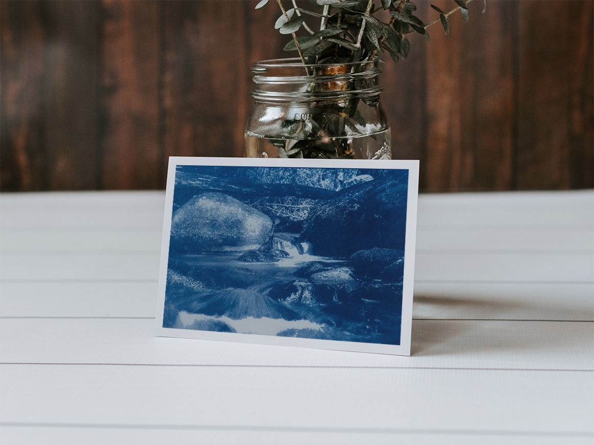 Cyanotype Paysage - Format Carte Postale